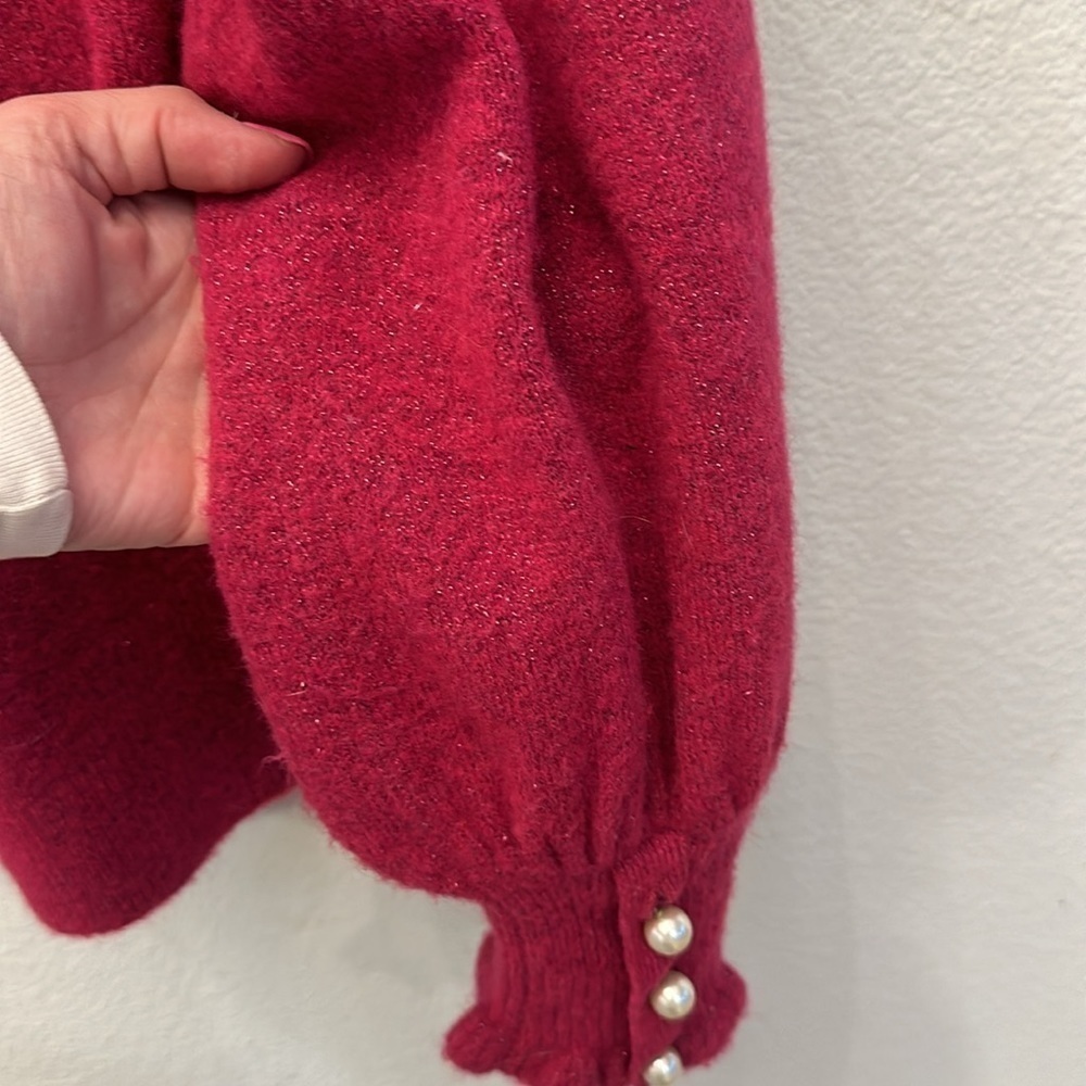 Kate Spade Pink Ruffle Sweater - Picture 9 of 10